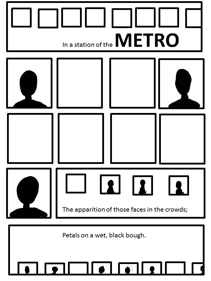 Comic Interpretation of “In a Station of the Metro” by Ezra&nbsp;Pound