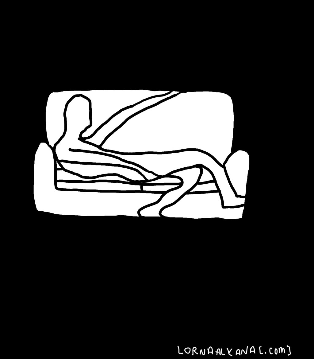 Slouch in a&nbsp;couch