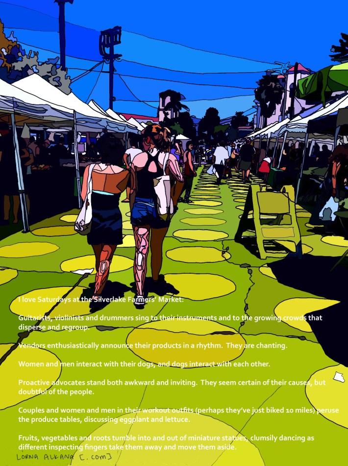 green triangle and girls walking smaller with right sign