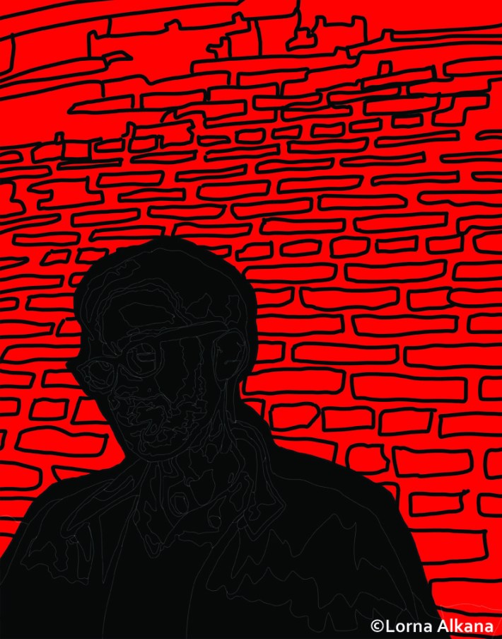 jordan with brick wall process for web