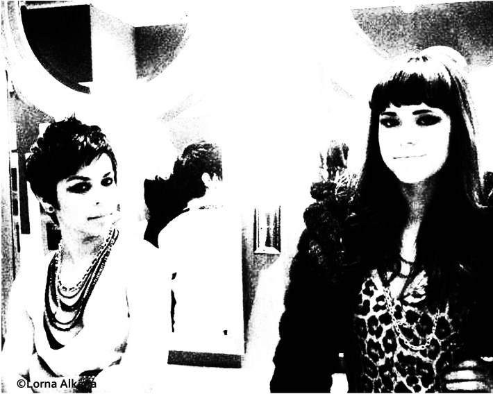 two women in a las vegas bathroom 16x20 photo process web