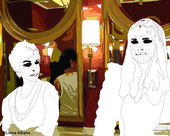 two women in a las vegas bathroom 16x20 second web process