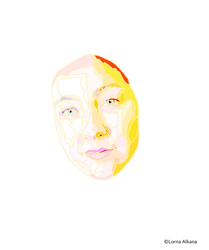 self portrait yellow and white16x20 for web dif outline