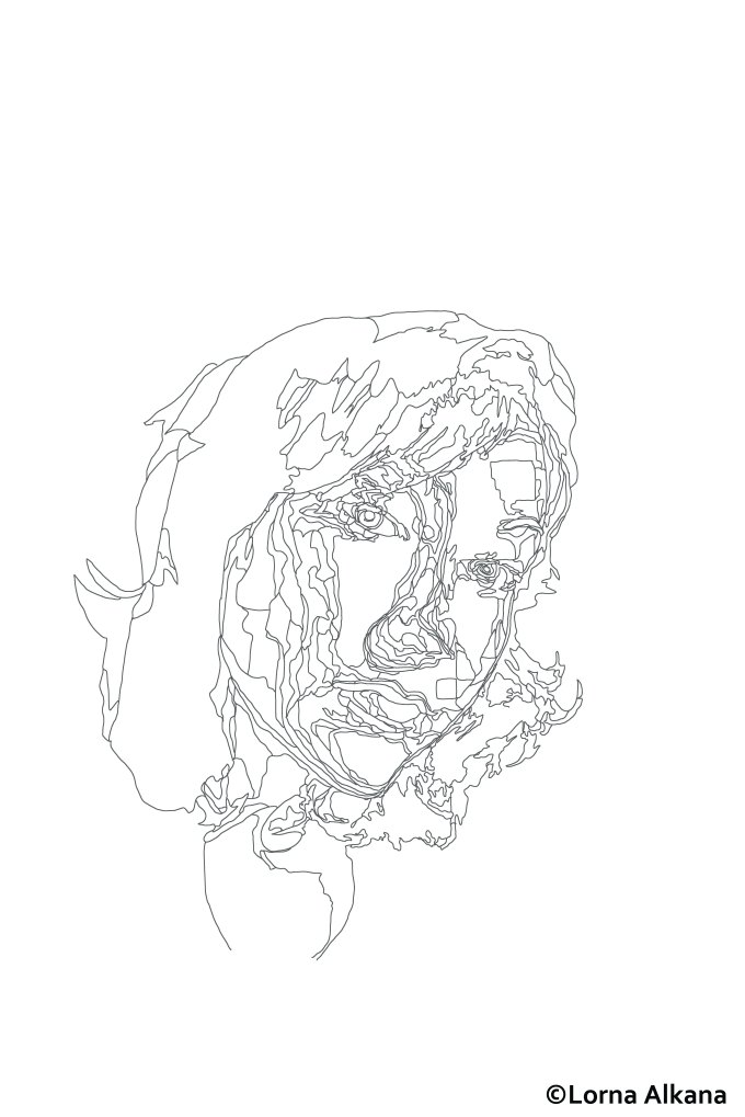 self portriat map3 for web face lines