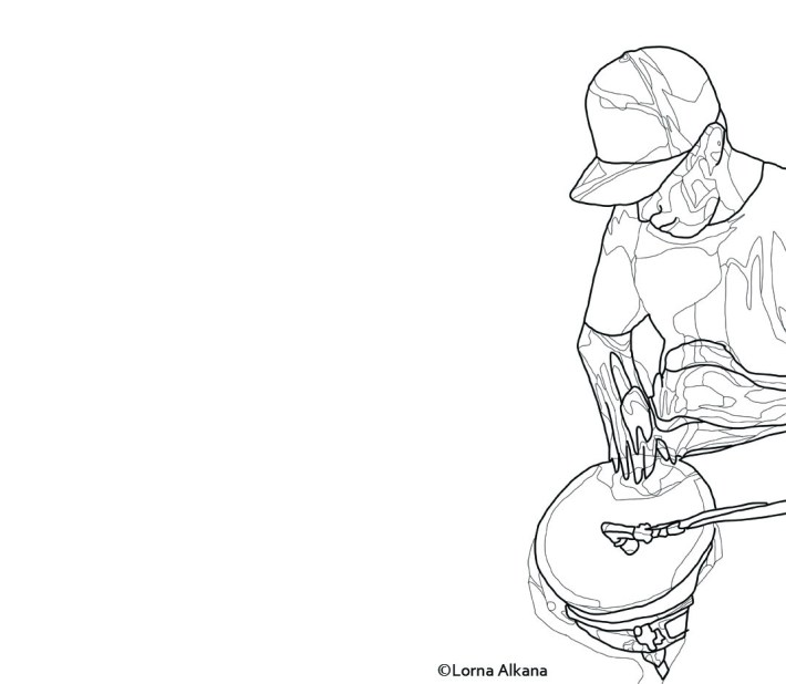 alex band 16x20 drums2 web line more