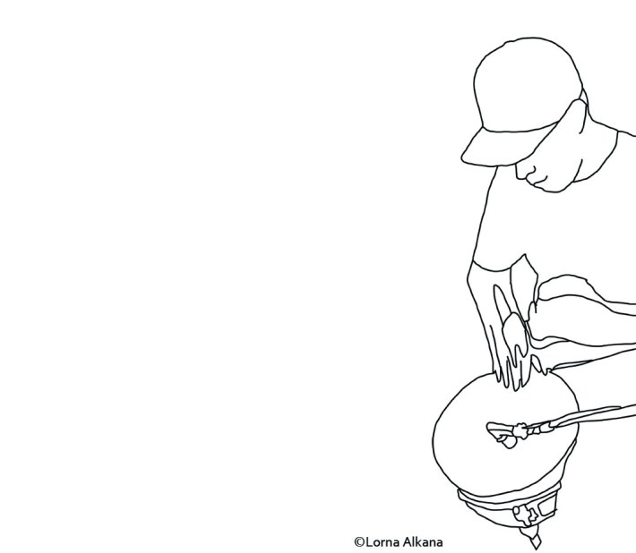 alex band 16x20 drums2 web line simple