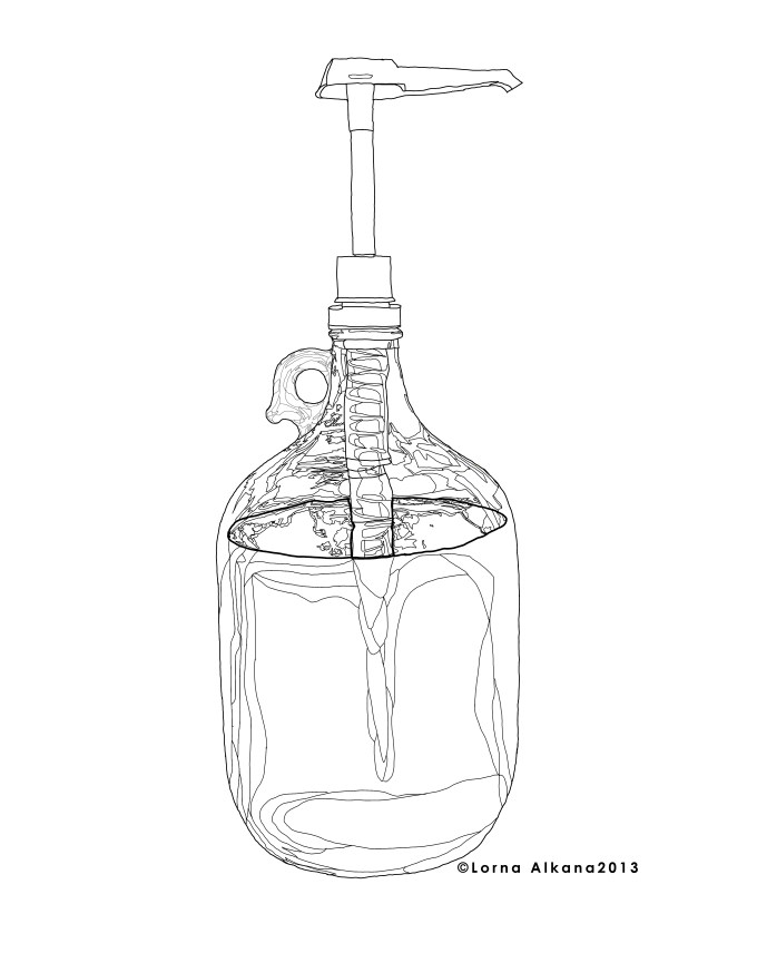 bottle beta w lines
