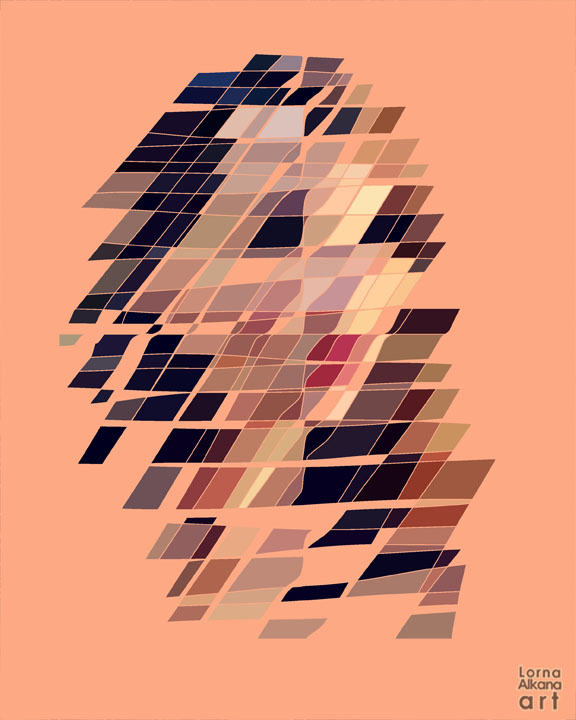 Esther Portrait - Lines to Shapes