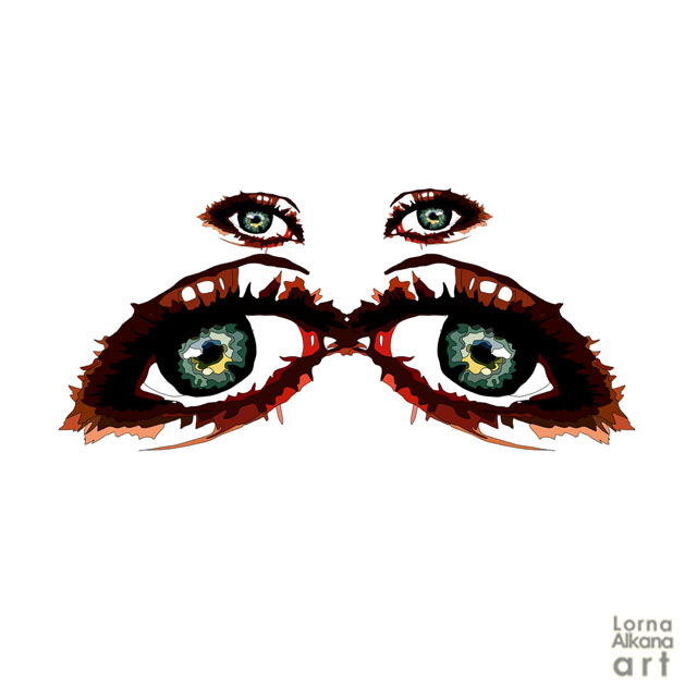 nostrils and mustache process w