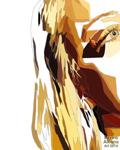 megan portrait process 3 lorna alkana 16x20