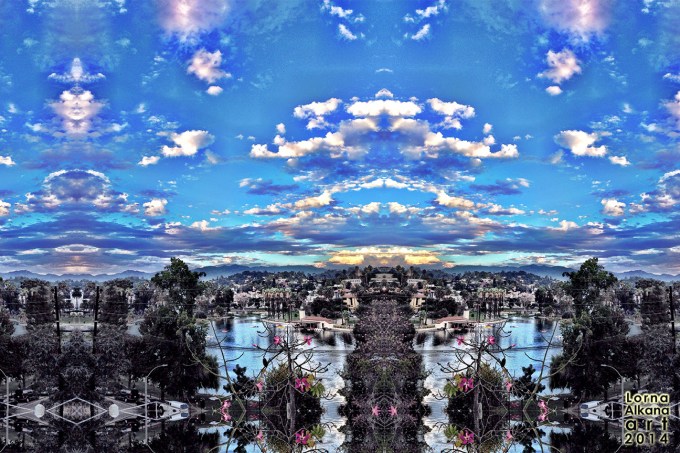 echo park lake again 12x18pw