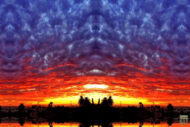 lots of clouds palimpsest 12x18w