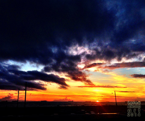 sunset beach face fbw source photo