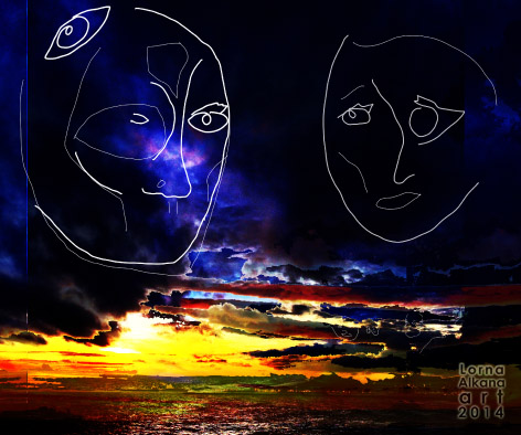 sunset beach face fbw4