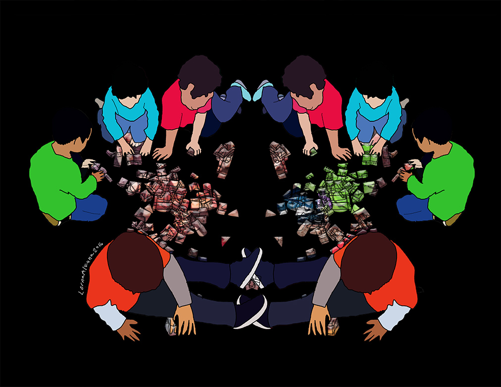 Progress: Drawing about writing about&nbsp;kids