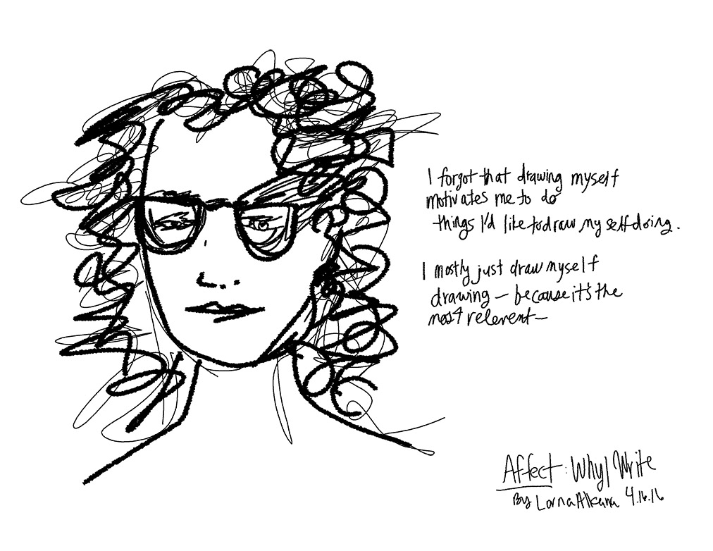 self portrait why I write w