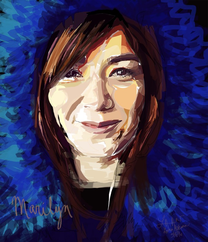 marilyn 11x14 blue w