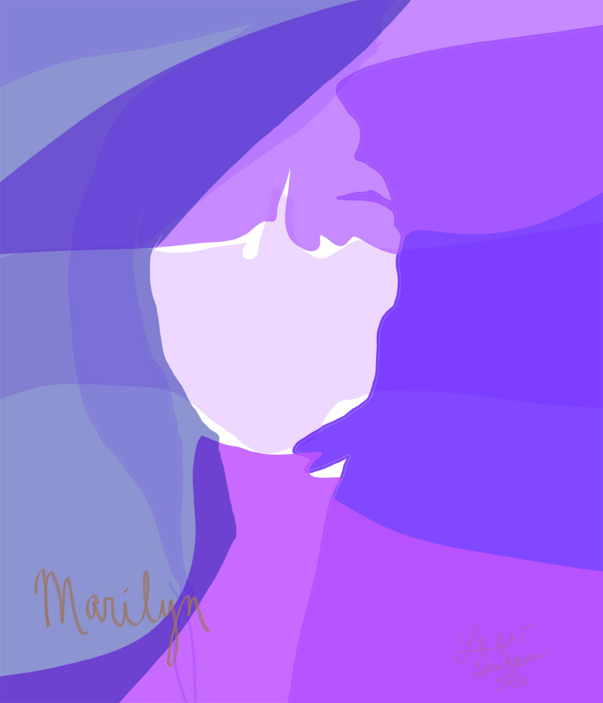 marilyn 11x14 w process 2 purple