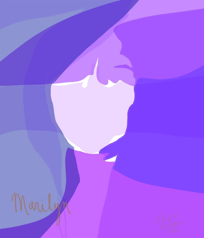 marilyn 11x14 w process 2 purple