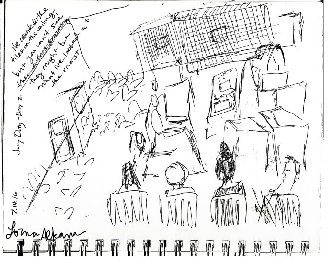 affect jurty duty courtroom