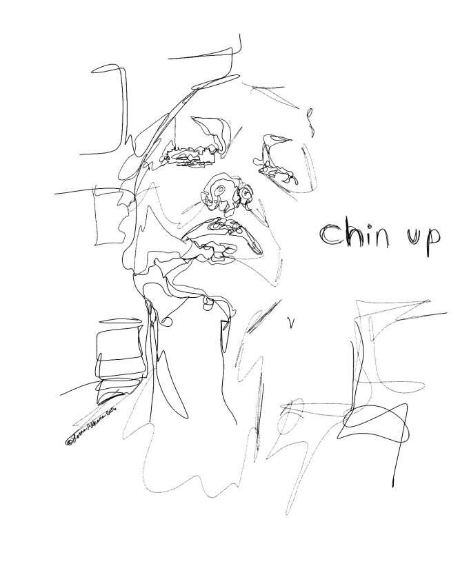 self portrait snap chat 16x20 w