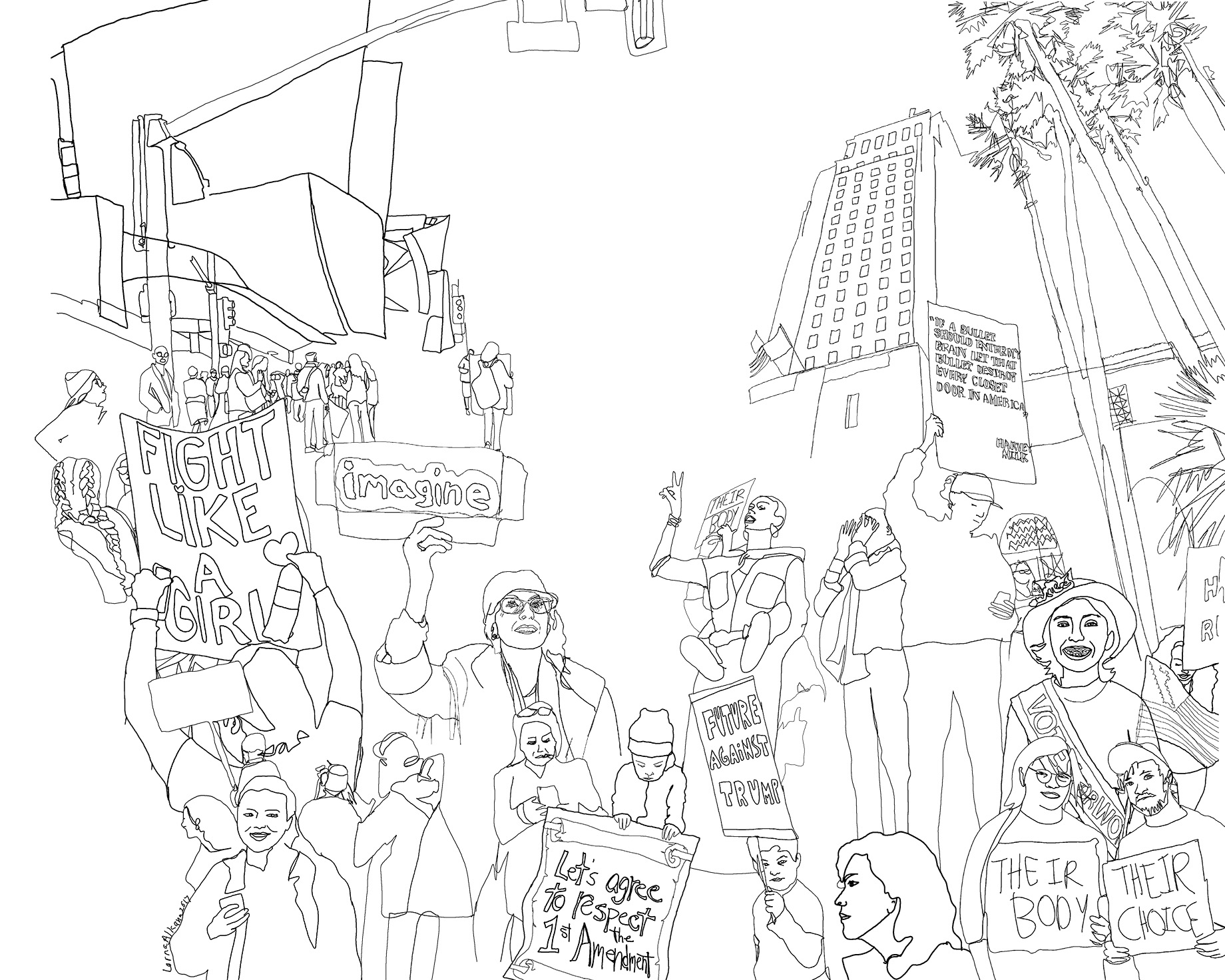 women-march-16x20-wip-w