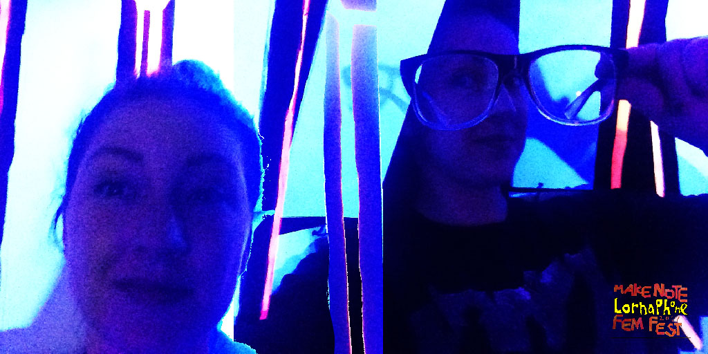 selfie attempts black light fem fest landscape web
