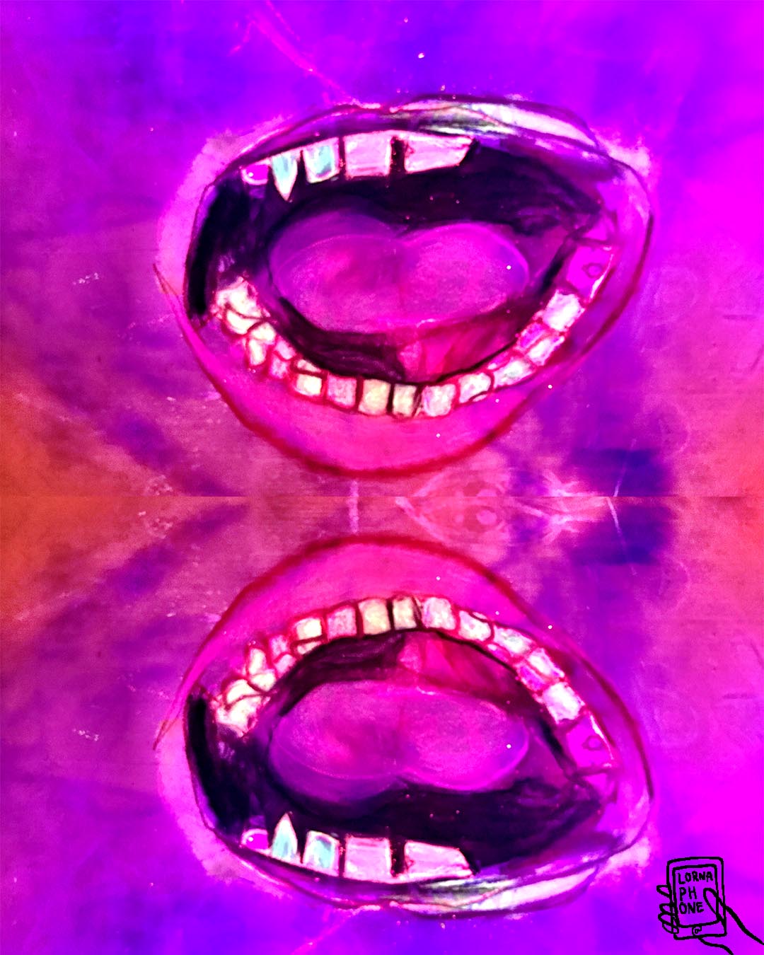 trump mouths double lornaphone