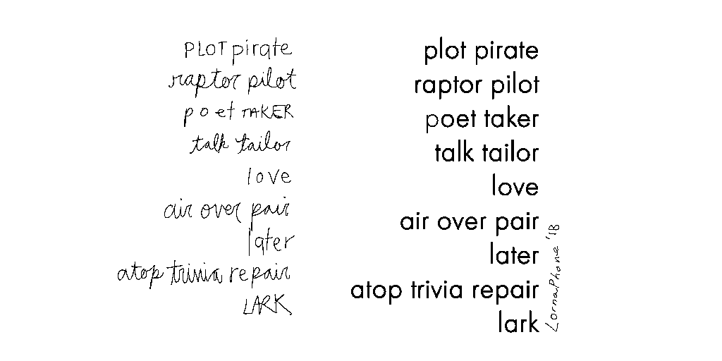 olivia poem process anagram poetry blog lornaphone